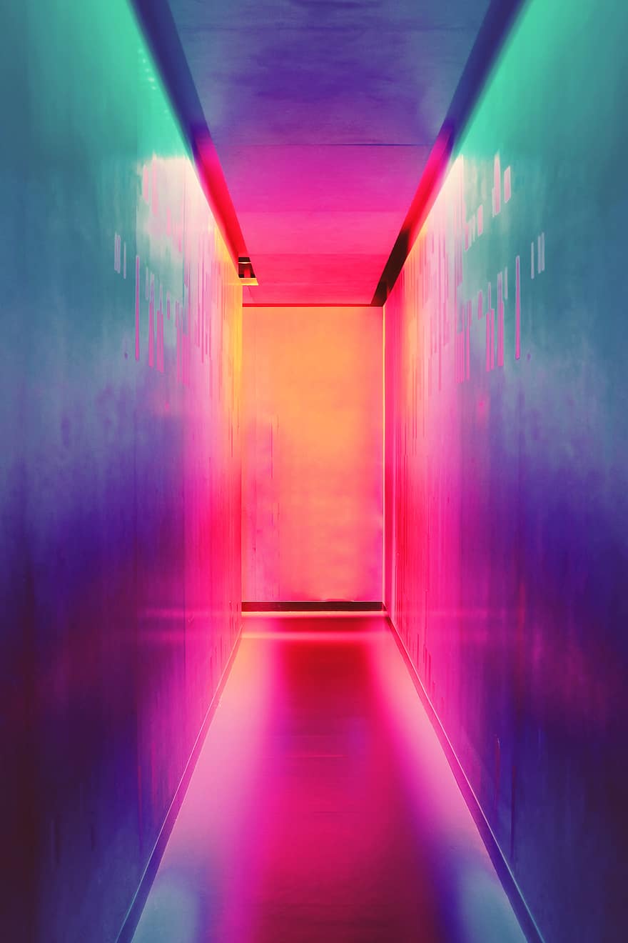 Multicolored Hallway Light Neon Color Wallpaper Love Colors Background Abstract Colorful Pink Anyrgb Colorful abstract typography wallpapers is the best way to customize your computer or smartphone appearance, if you want your background to express your mood or feelings with the actual words. multicolored hallway light neon
